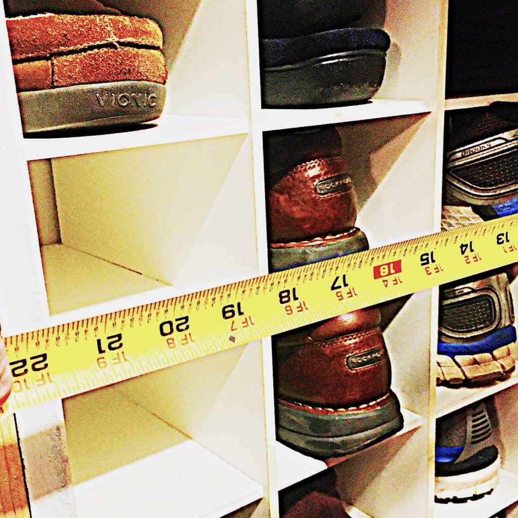 measure before you start a reach in closet remodel