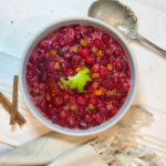 cranberry sauce with orange in bowl