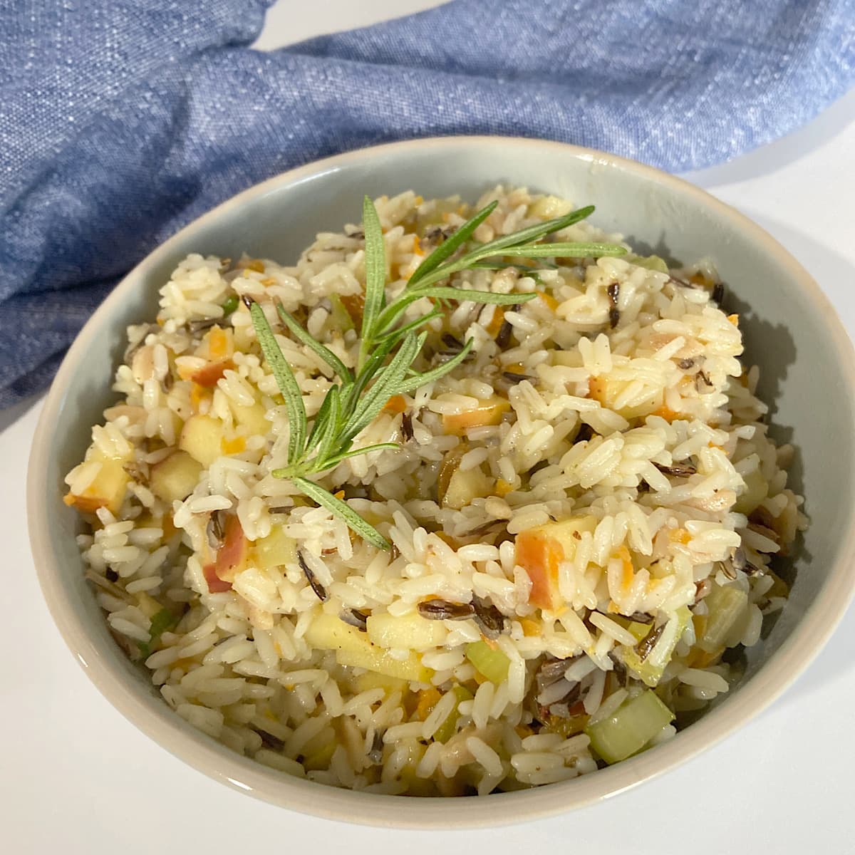 bowl of healthy wild rice.