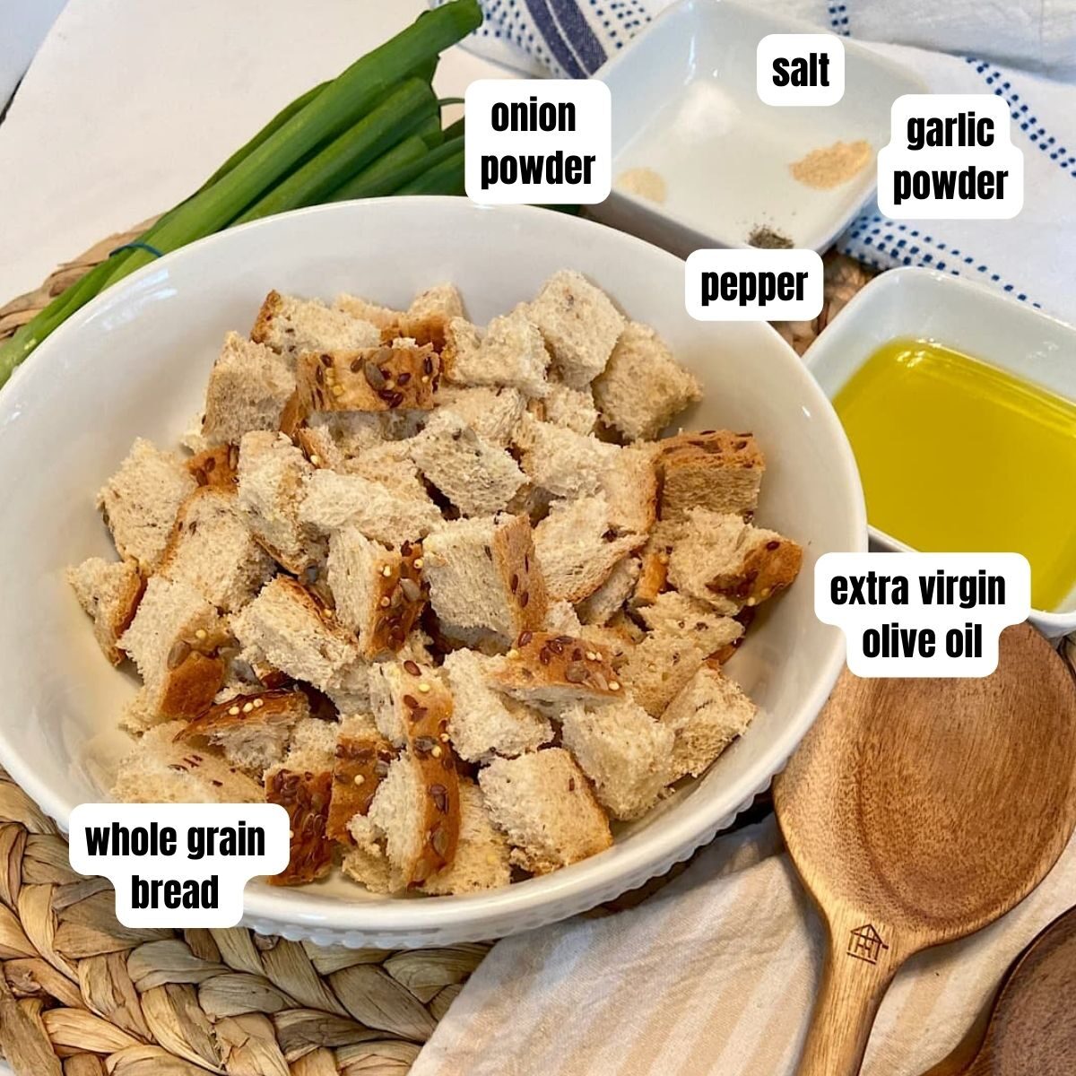 whole wheat crouton ingredients. 